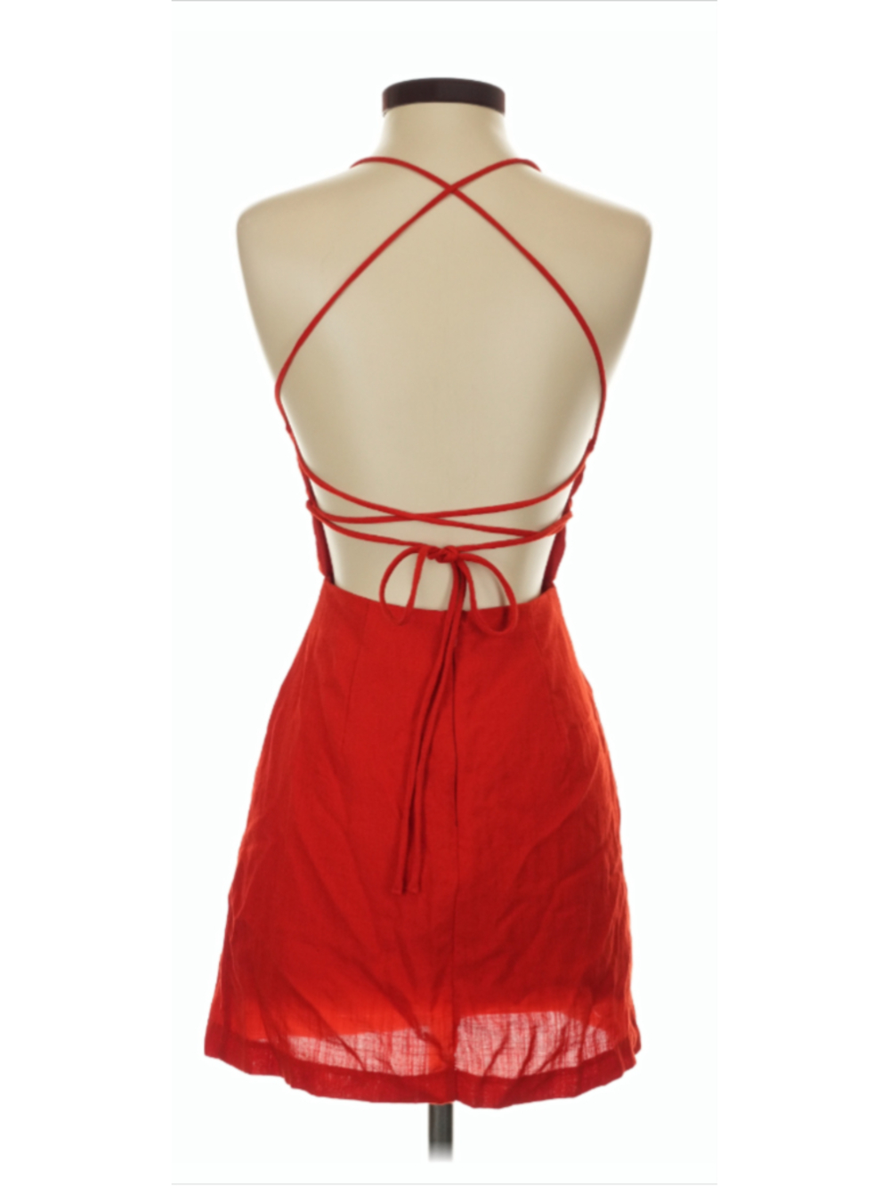Mini Red Dress with Open Back from Princess Polly - Picture 2 of 4